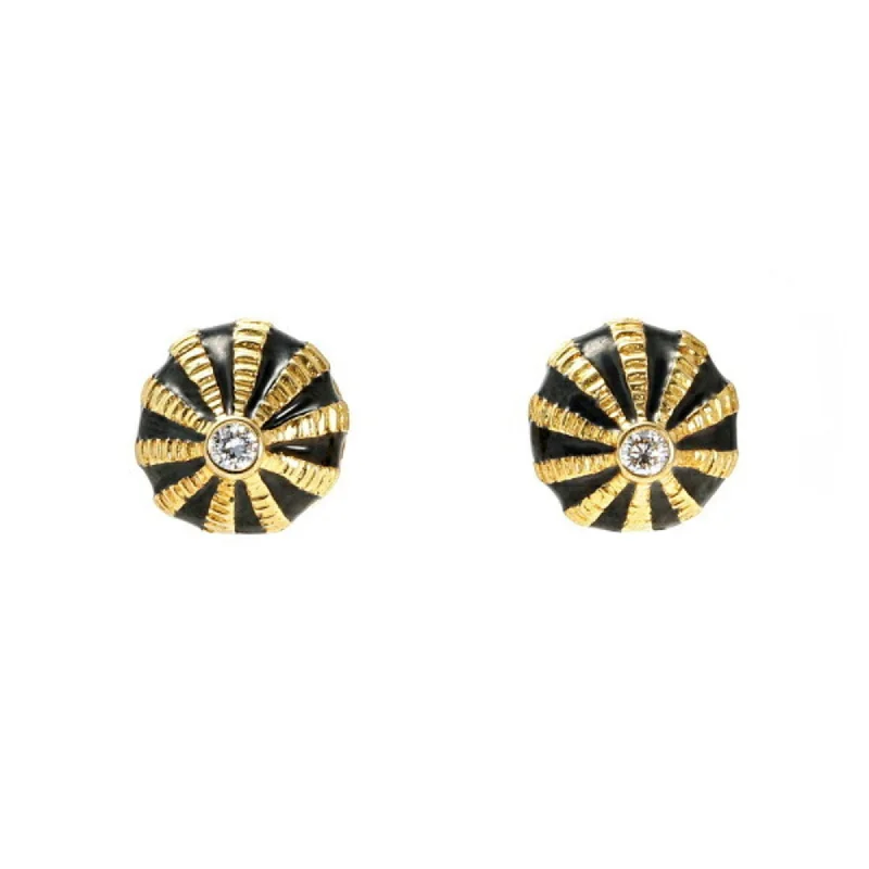 Stud Earrings with Abstract Designs -Tiffany yellow  (18K) Stud Earrings (Pre-Owned)