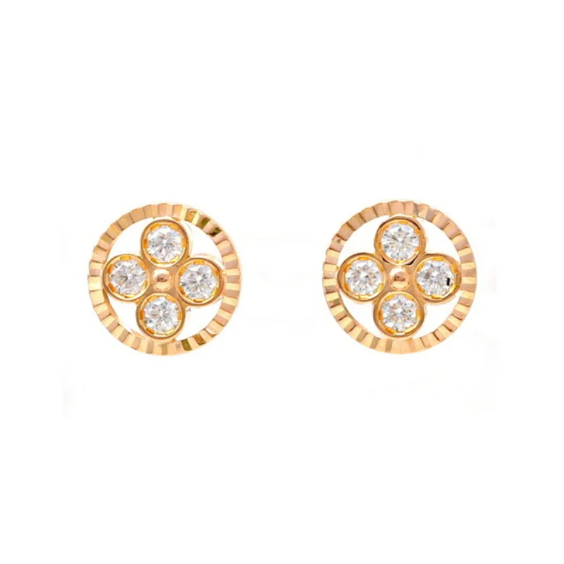 Stud Earrings for Fitness Activities -Louis Vuitton pink  (18K) Stud Earrings (Pre-Owned)