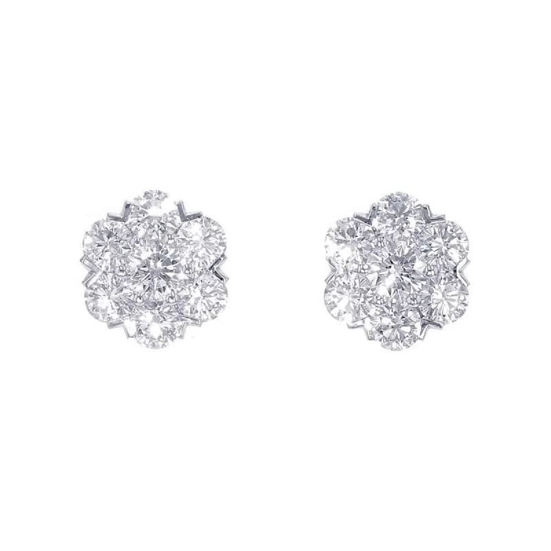 Stud Earrings with Etching -Van Cleef & Arpels   (18K) Stud Earrings (Pre-Owned)