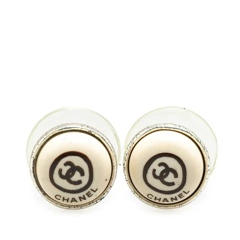 Stud Earrings with Gemstones and Beads -Chanel  Metal Stud Earrings (Pre-Owned)