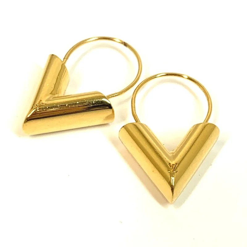 Stud Earrings with Textured Surface -Louis Vuitton   Plated Stud Earrings (Pre-Owned)