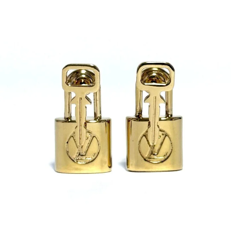 Ethnic Stud Earrings with Tribal Design -Louis Vuitton Metal Stud Earrings (Pre-Owned)