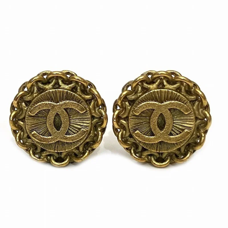 Pearl Stud Earrings for Elegance -Chanel Coco   Plating Stud Earrings (Pre-Owned)