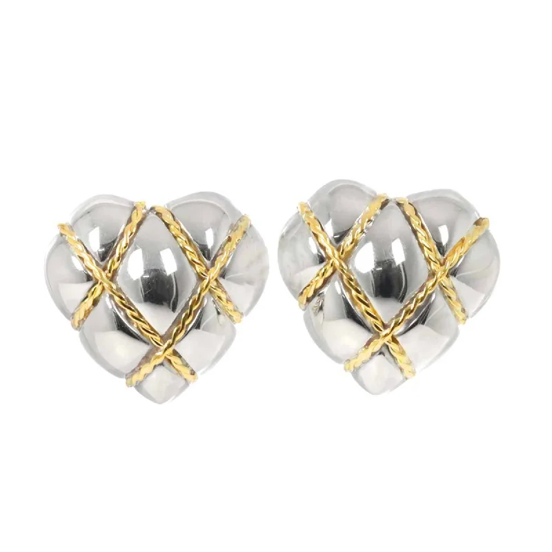 Stud Earrings with Matte Finish -Tiffany  925 yellow  (18K) Stud Earrings (Pre-Owned)