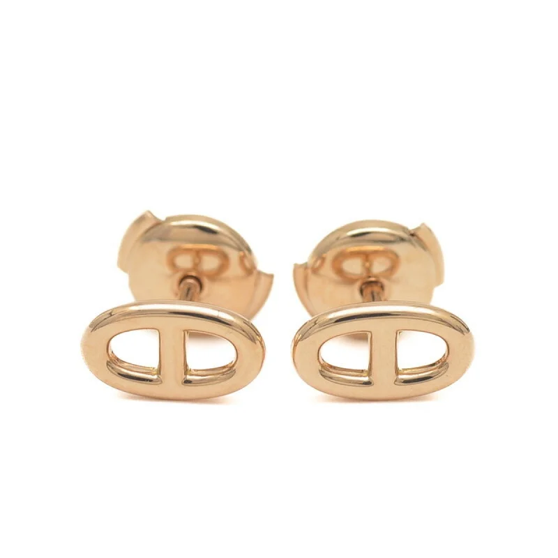 Leverback Stud Earrings for Comfort -Hermes pink (18K) Stud Earrings (Pre-Owned)