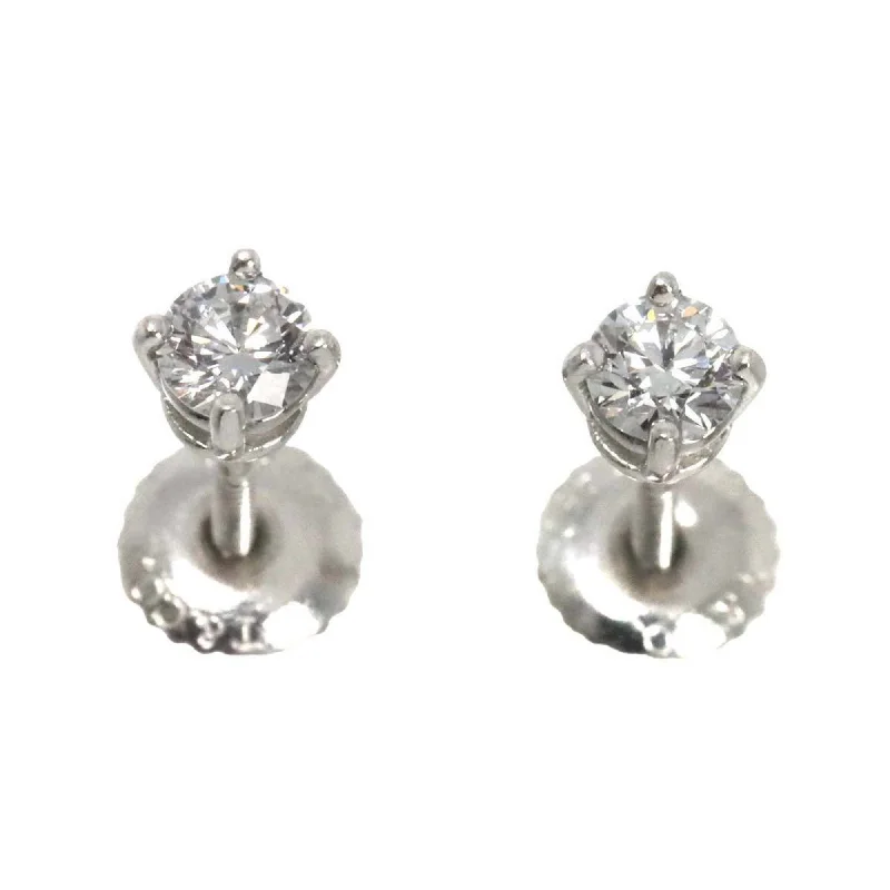 Multi Stud Earrings with Chains -Tiffany Platinum 950 Stud Earrings (Pre-Owned)