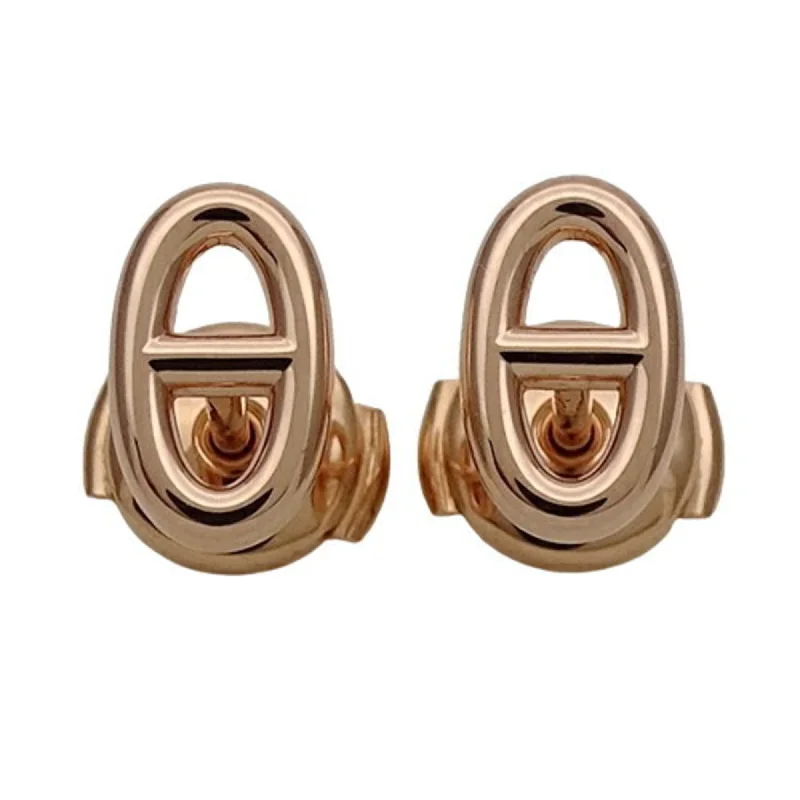 Heart Shaped Stud Earrings for Love -Hermes   (18K) Stud Earrings (Pre-Owned)