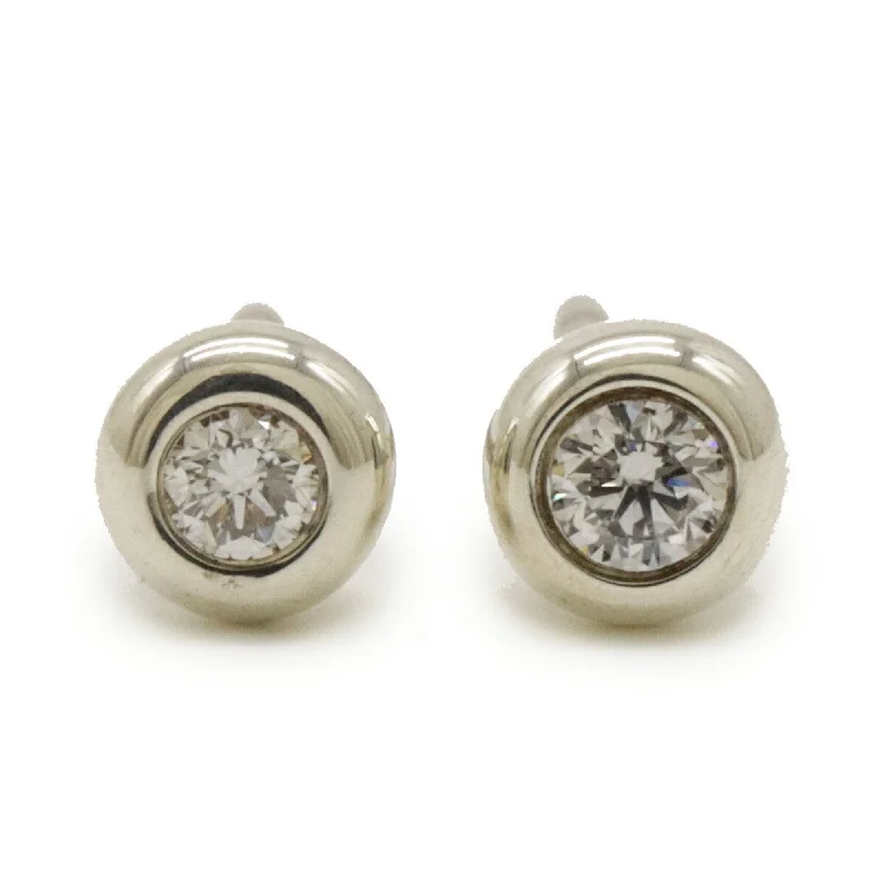 Stud Earrings with Etching -Tiffany  925 Stud Earrings (Pre-Owned)