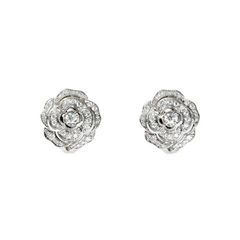 Silver Stud Earrings for Men -Chanel   (18K) Stud Earrings (Pre-Owned)