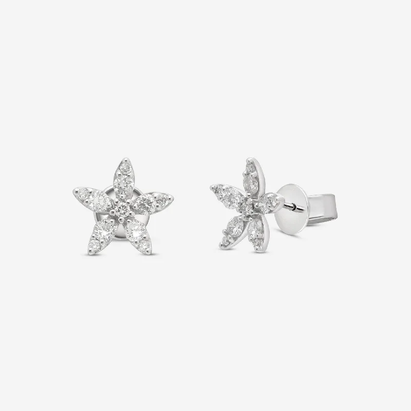 African Stud Earrings with Culture -Ina Mar 18K White Gold Diamond 0.50ct.twd Stud Earrings AER-15361