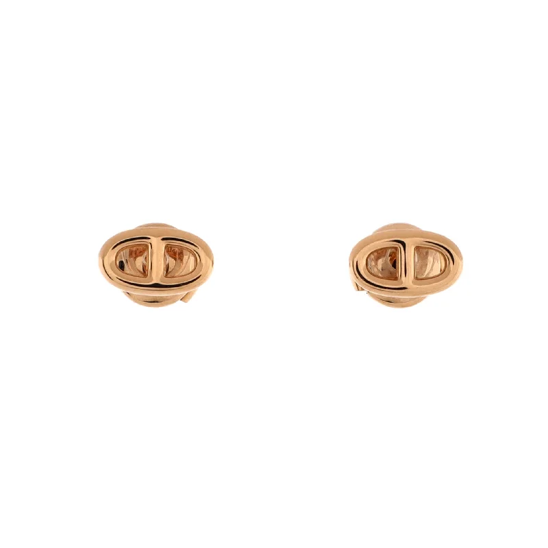 Clip On Stud Earrings for Non Pierced -Farandole Stud Earrings 18K Rose Gold Very Small