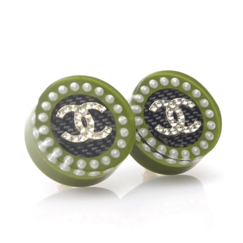 Triple Stud Earrings for Layered -Chanel  Resin Stud Earrings (Pre-Owned)