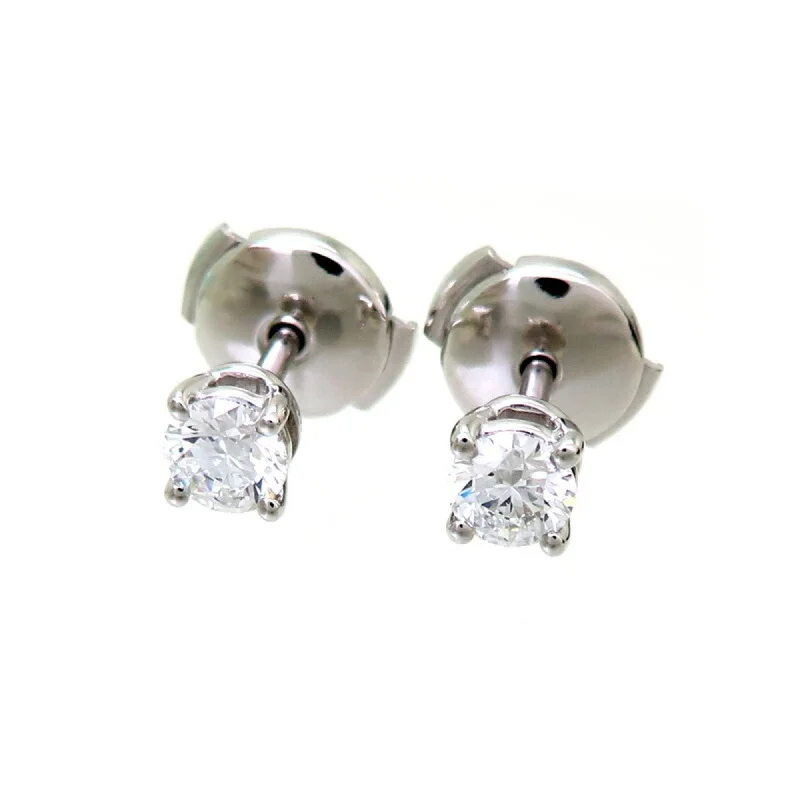 Clip On Stud Earrings for Non Pierced -Tiffany Platinum 950 Stud Earrings (Pre-Owned)