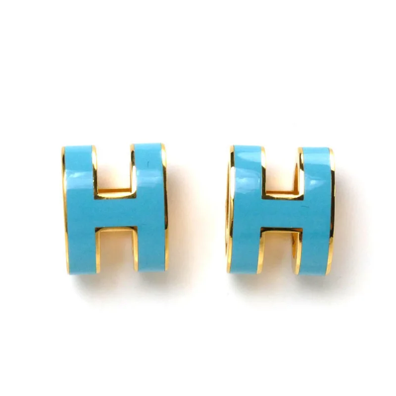 Triple Stud Earrings for Layered -Hermes Pop H   Plating Stud Earrings (Pre-Owned)