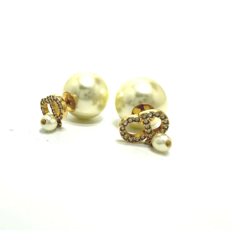 Stud Earrings with Crystals -Christian Dior   Plated Stud Earrings (Pre-Owned)