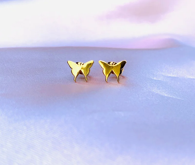 Silver Stud Earrings for Men -Gold plated stud earrings/fashion/earrings/women/#04GPSE