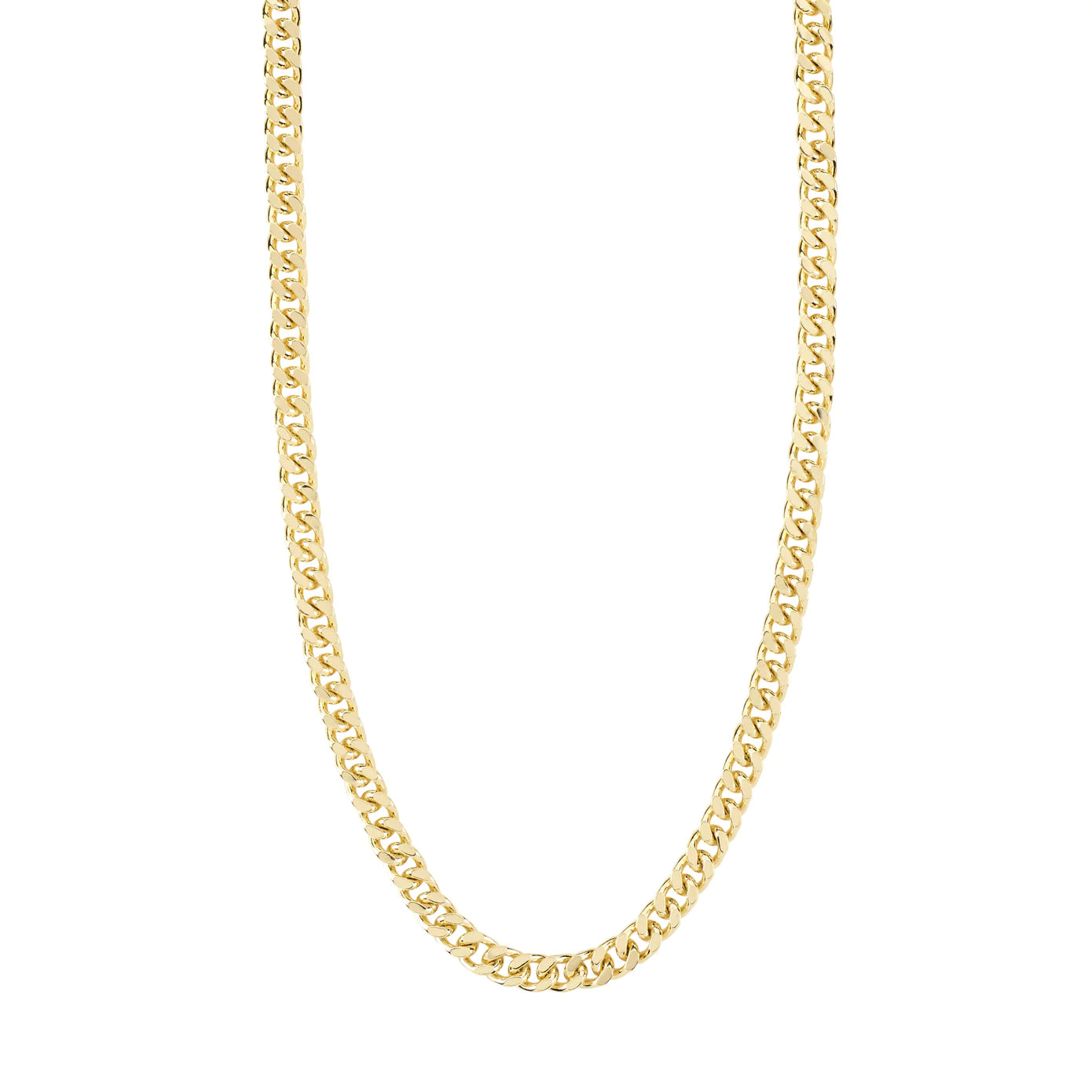 Elegant necklaces and pendants with onyx stones for a sleek, polished look-Heat Gold Plated Chain Necklace