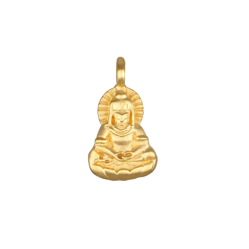 Best necklaces and pendants with intertwined designs for a symbol of unity-Sitting Buddha Charm